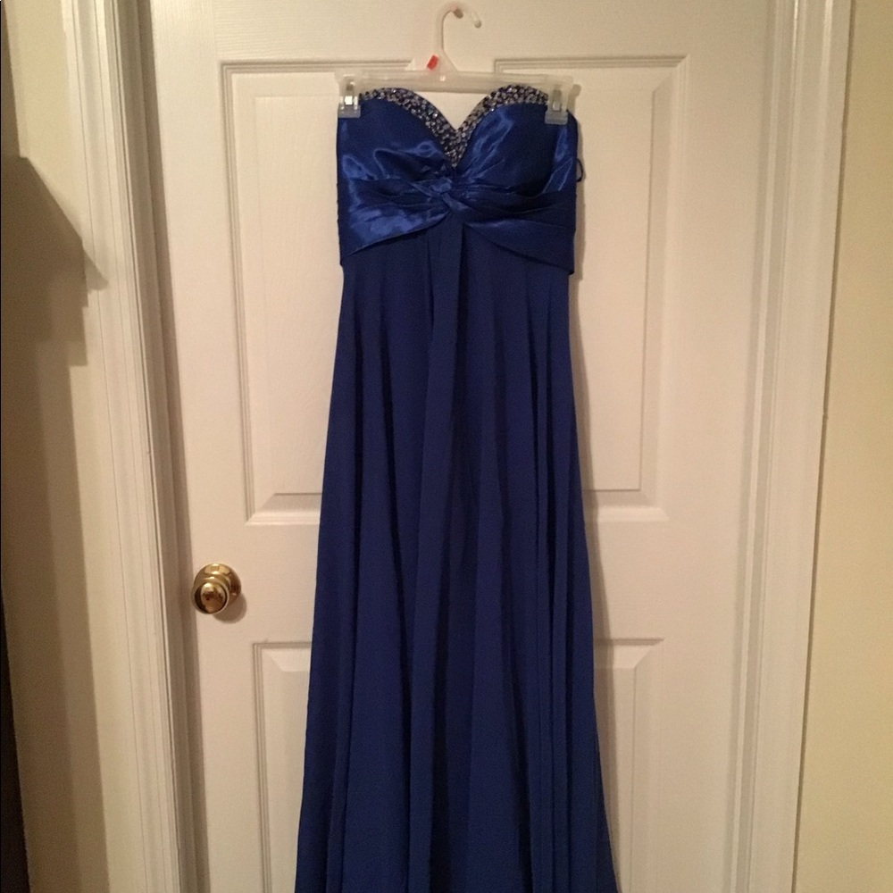 Royal blue prom dress